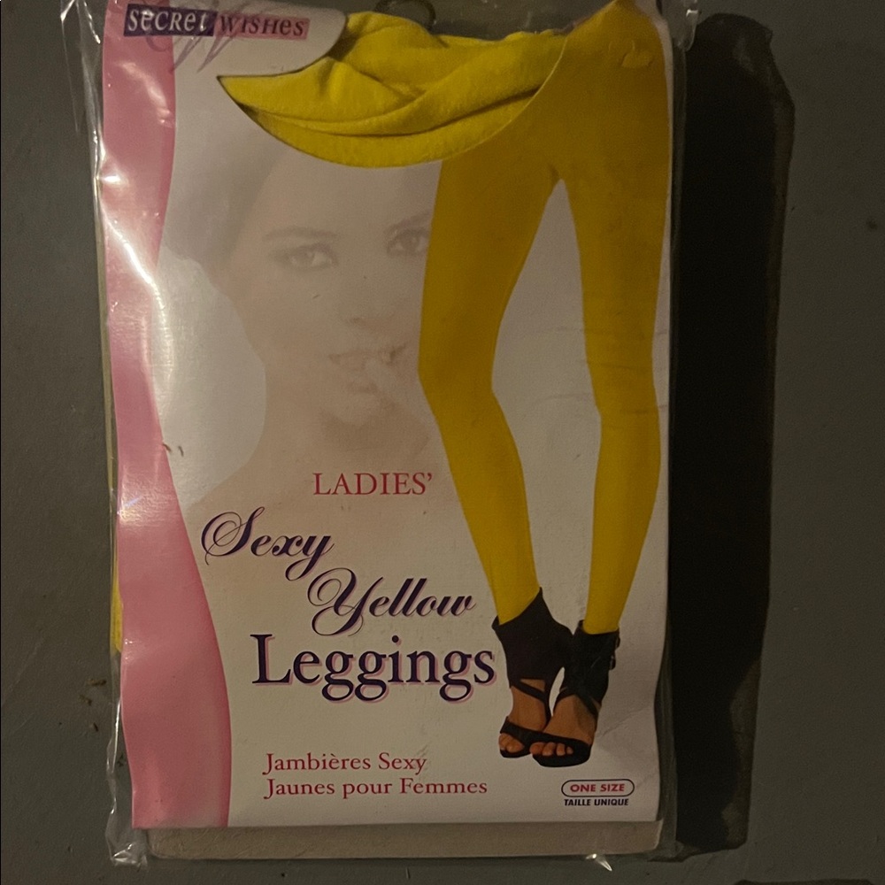 Secret Wishes Sexy Yellow Leggings